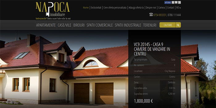 Napoca Imobiliare Cluj Napoca Website