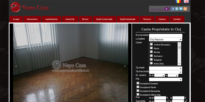 Napo Casa Imobiliare Cluj Real Estate Website